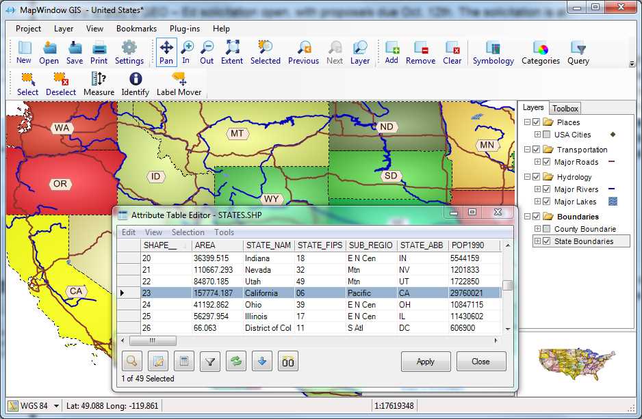 MapWindow GIS Interface